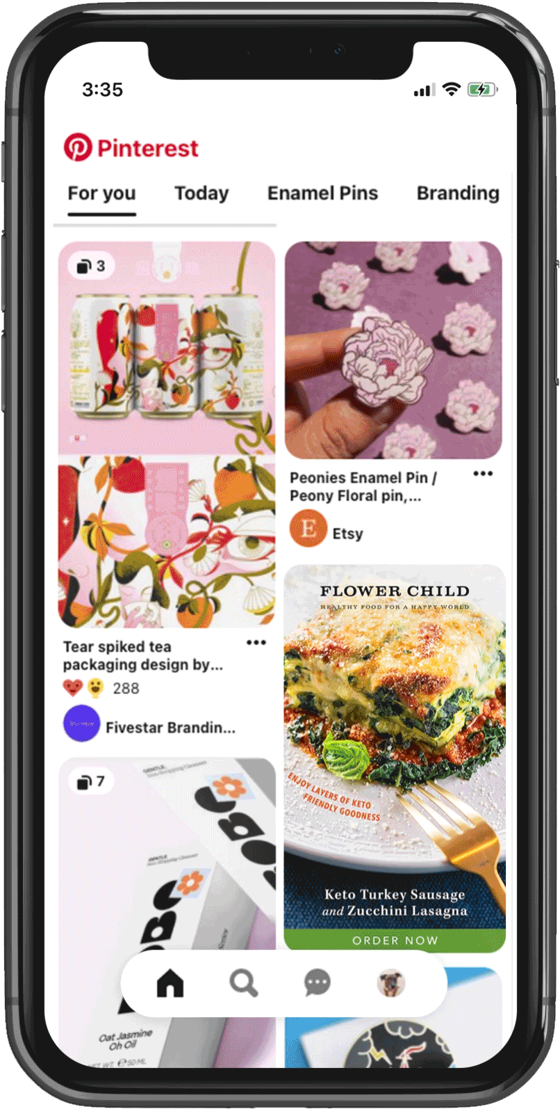 Flower Child Pinterest iPhone Example